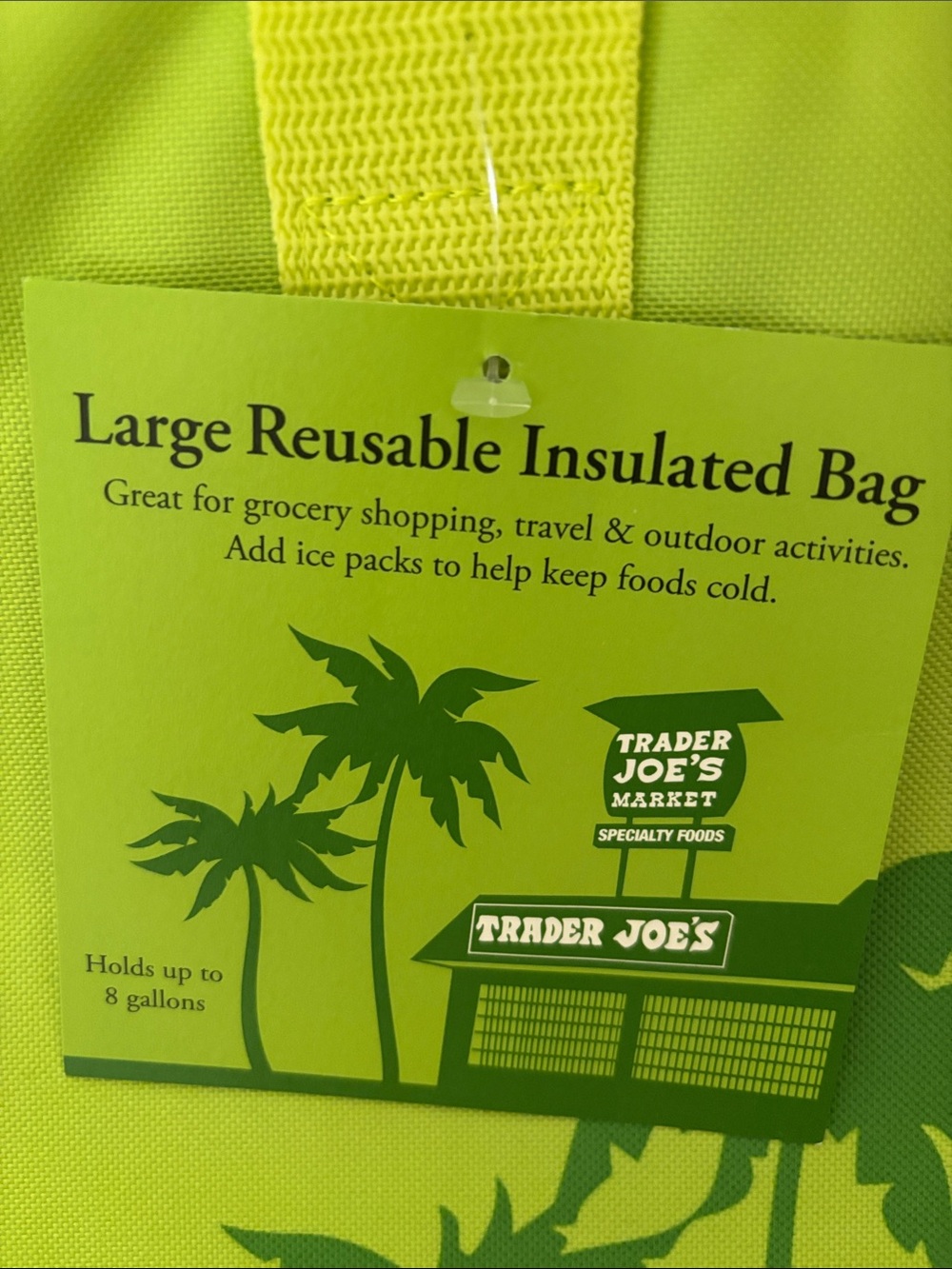 Trader Joe’s large reusable insulated bag new - Picture 2 of 6